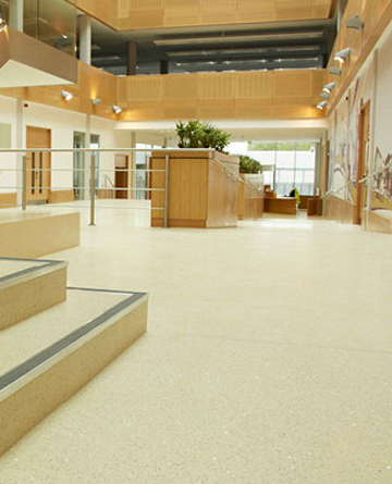 Sand Cushion Terrazzo Floor