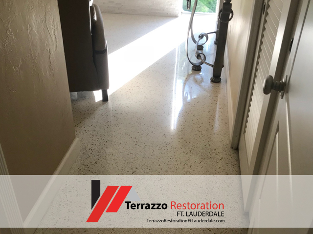 Terrazzo Clean Polishing Process Ft Lauderdale