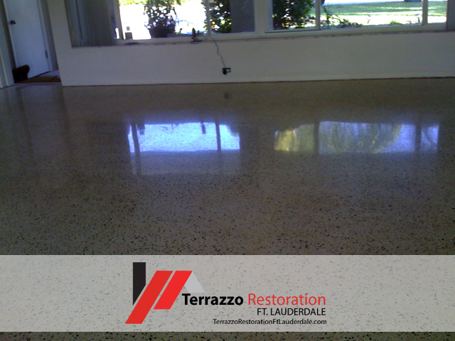 Terrazzo Floor Polishing Process Ft Lauderdale