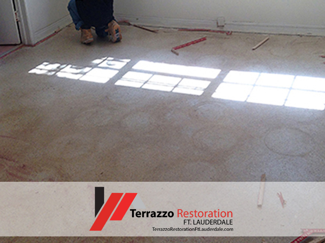 Terrazzo Flooring Install Process Ft Lauderdale
