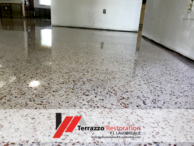 Terrazzo Floor Restored Ft Lauderdale